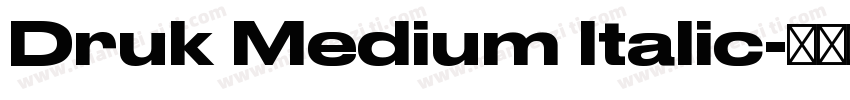 Druk Medium Italic字体转换